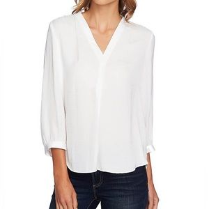 V Neck Ivory Blouses